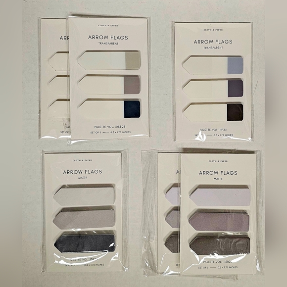 Cloth and Paper 6 sets Arrow Flags, 1 Luxe Tab, 2 Mini Lifestyle Stickers 60 - Picture 3 of 16